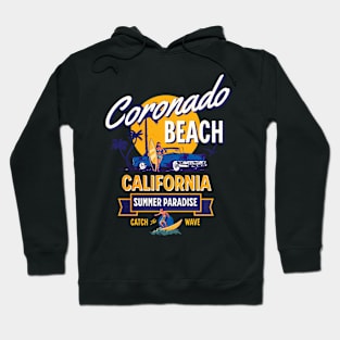 Coronado Beach California Summer Paradise Hoodie